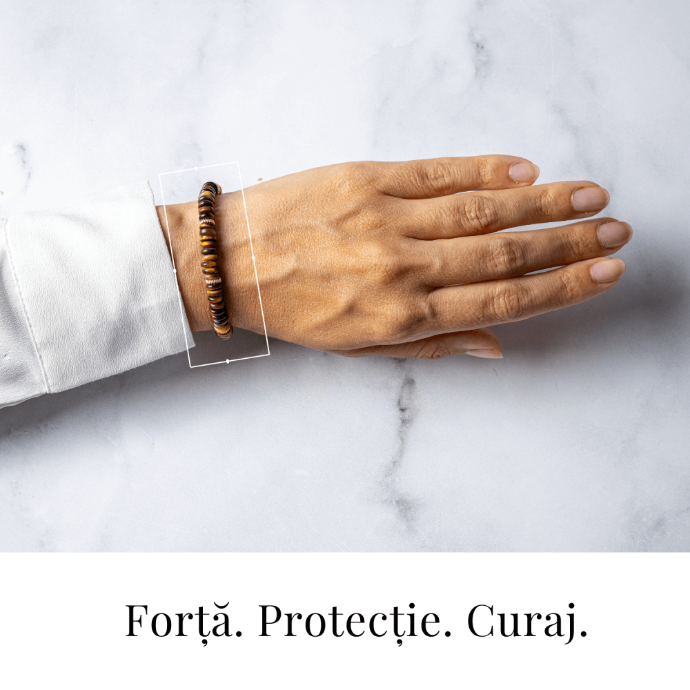 Bratara din Ochi de Tigru Natural – Energie si Protectie Zilnica [2]