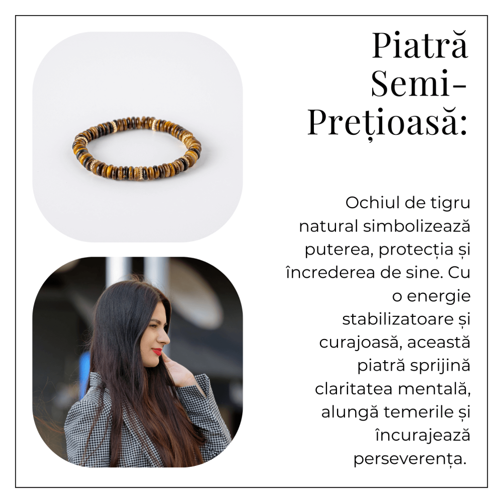 Bratara din Ochi de Tigru Natural – Energie si Protectie Zilnica [6]