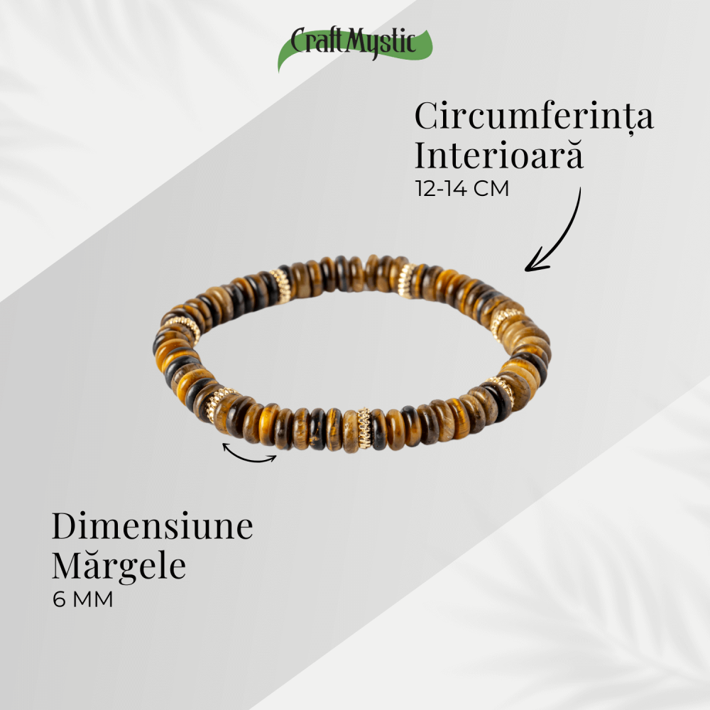 Bratara din Ochi de Tigru Natural – Energie si Protectie Zilnica [4]