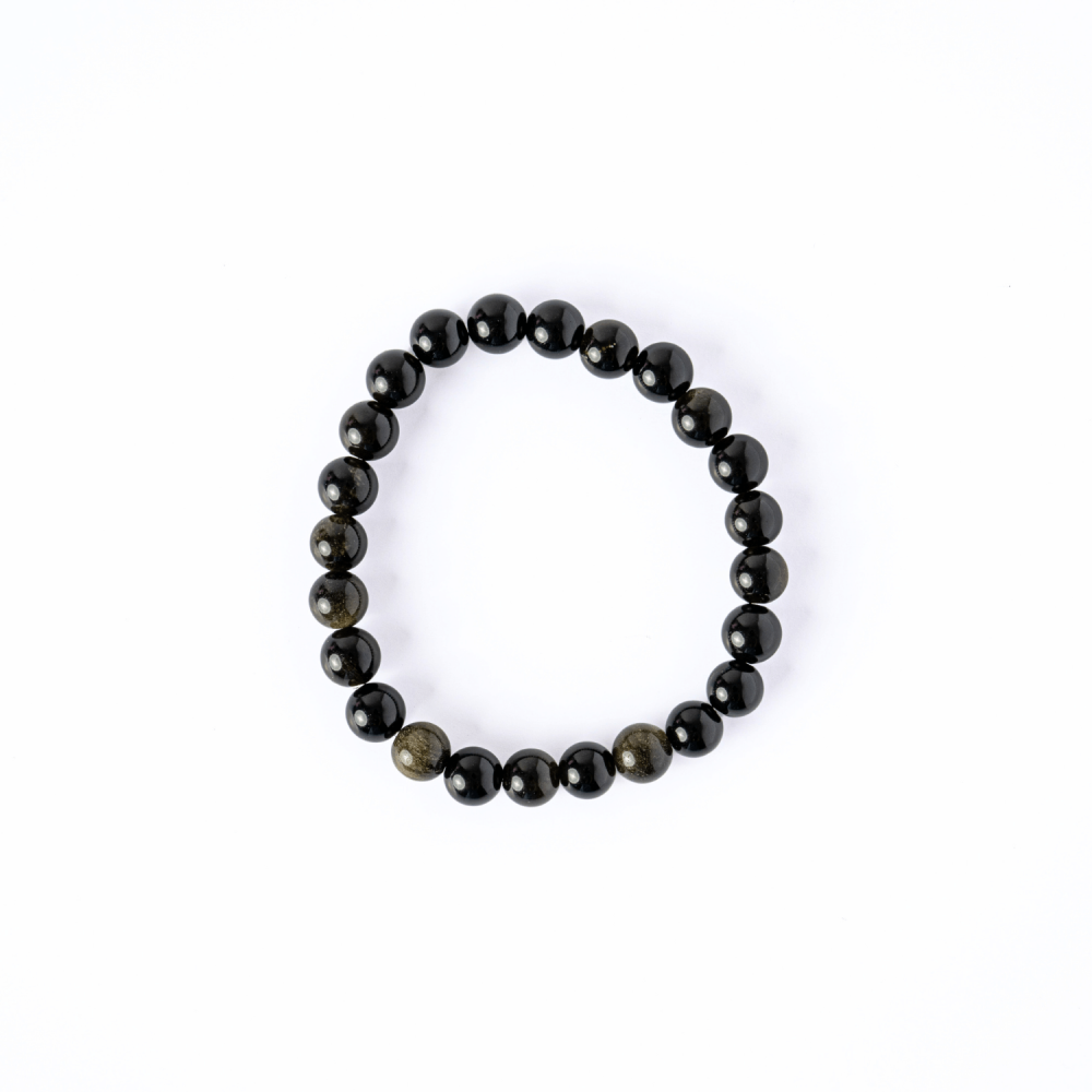 Claritate si Protectie – Bratara din Obsidian Auriu Natural de 8mm [10]