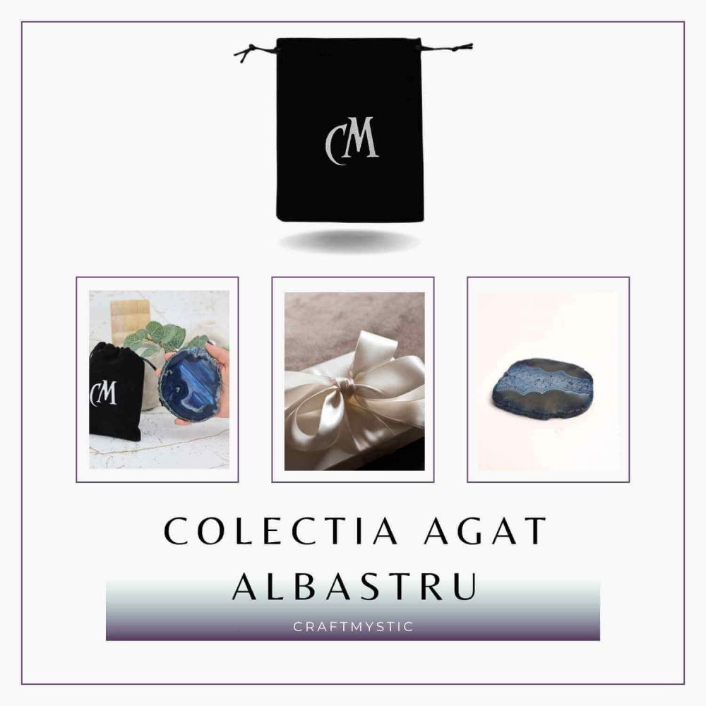 Felie de Agat Albastru 6-7 cm in Forma Neregulata [7]