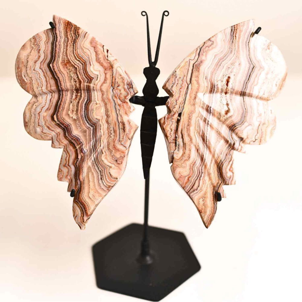 Fluture cu aripi din Crazy Lace Agat – Simbol al transformarii si frumusetii naturale [1]