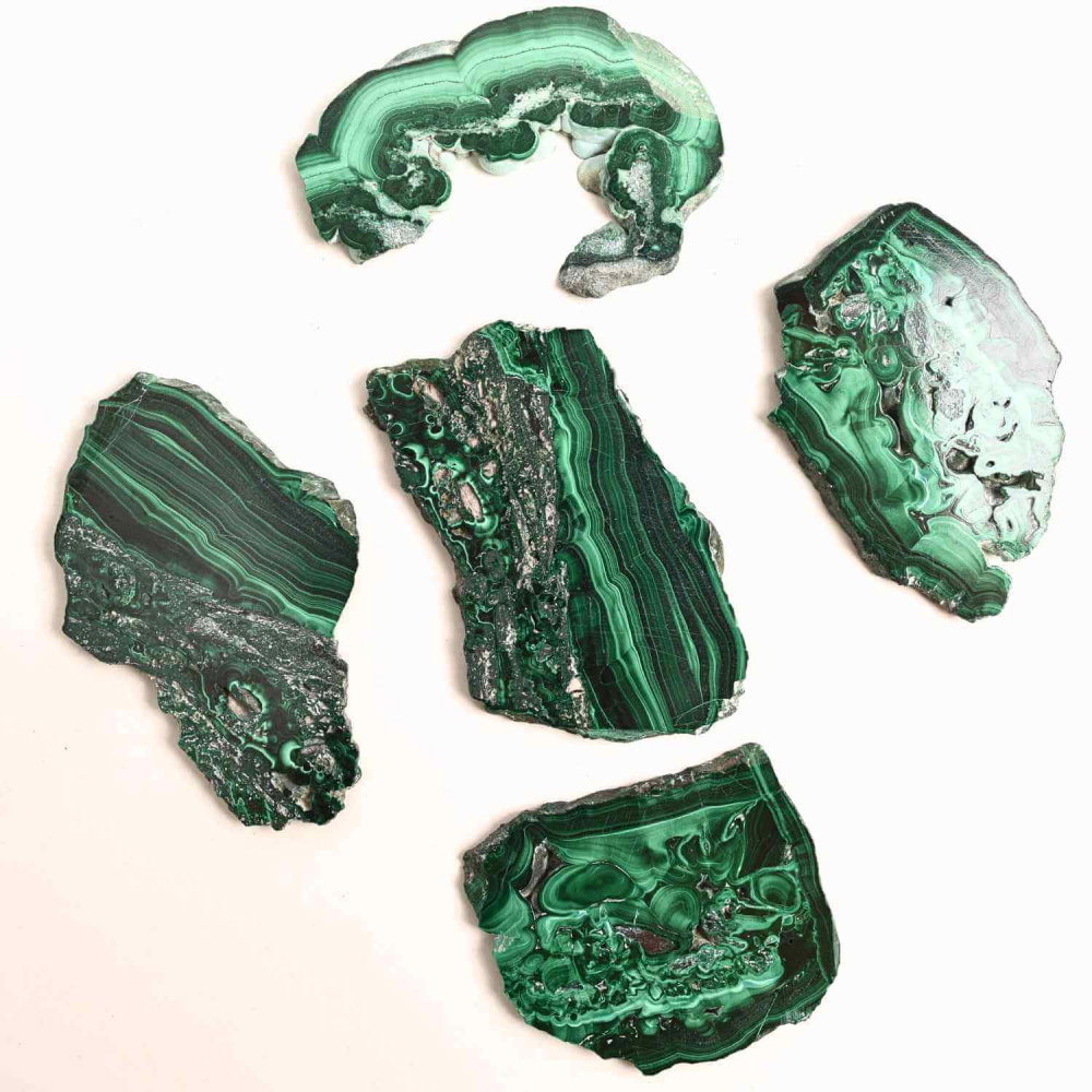 Felie Malachit Natural 7-8 cm - Vindecare si Echilibru Energetic [1]