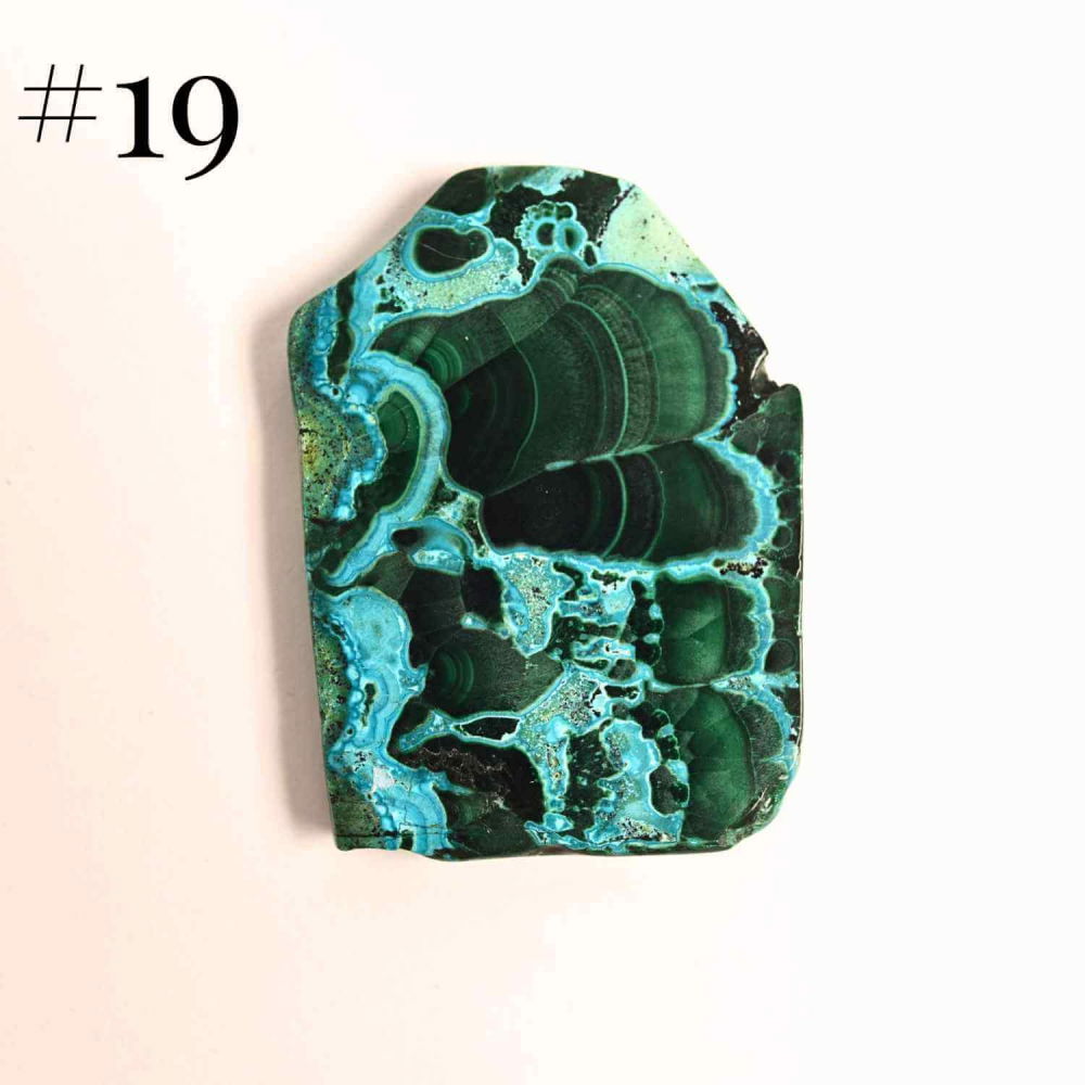 Felie unicat cu Malachit, Crisocola, Stalactite, Cornetite - Protectie si echilibru energetic [7]