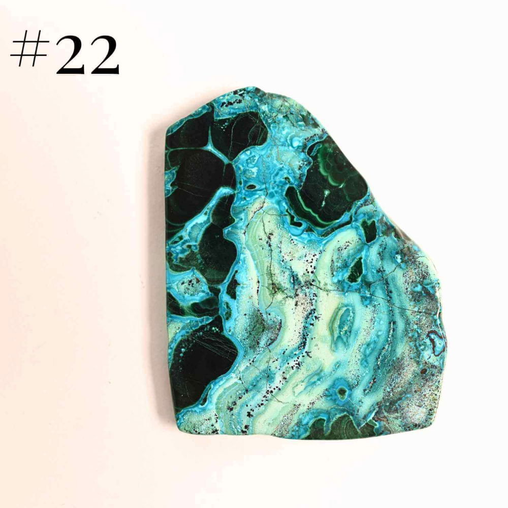 Felie unicat cu Malachit, Crisocola, Stalactite, Cornetite - Protectie si echilibru energetic [10]