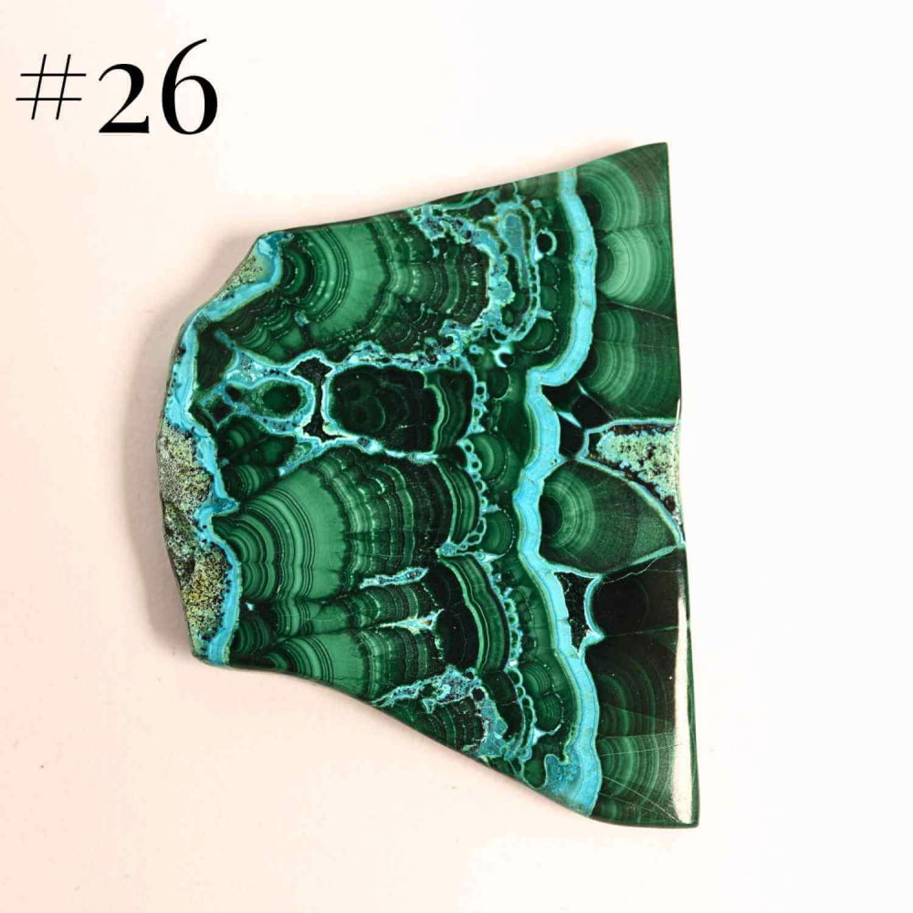 Felie unicat cu Malachit, Crisocola, Stalactite, Cornetite - Protectie si echilibru energetic [14]