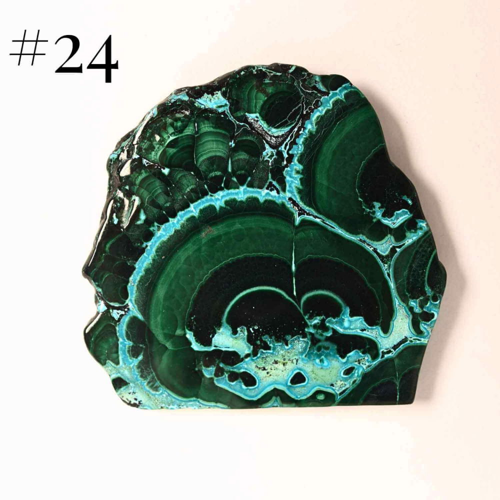 Felie unicat cu Malachit, Crisocola, Stalactite, Cornetite - Protectie si echilibru energetic [12]