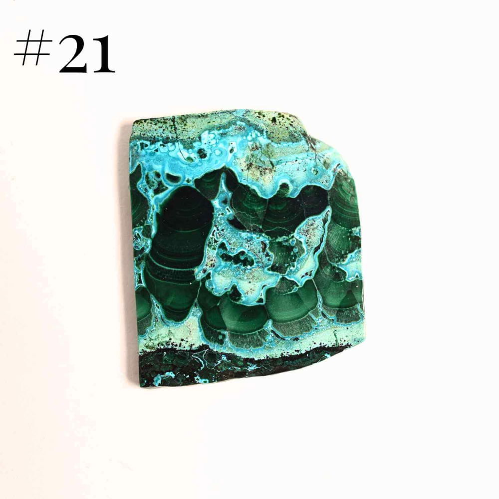 Felie unicat cu Malachit, Crisocola, Stalactite, Cornetite - Protectie si echilibru energetic [9]