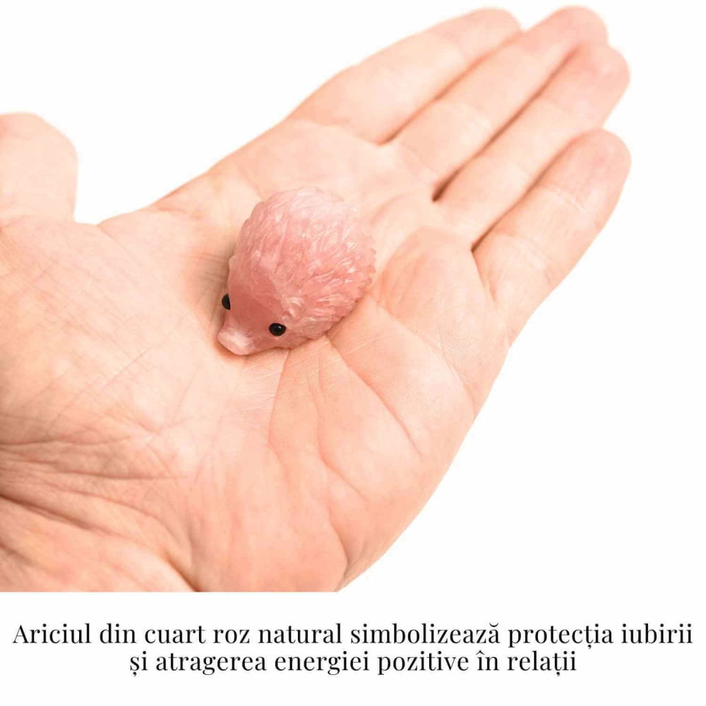 Figurina arici din Cuart Roz – Vindecare emotionala si iubire [5]