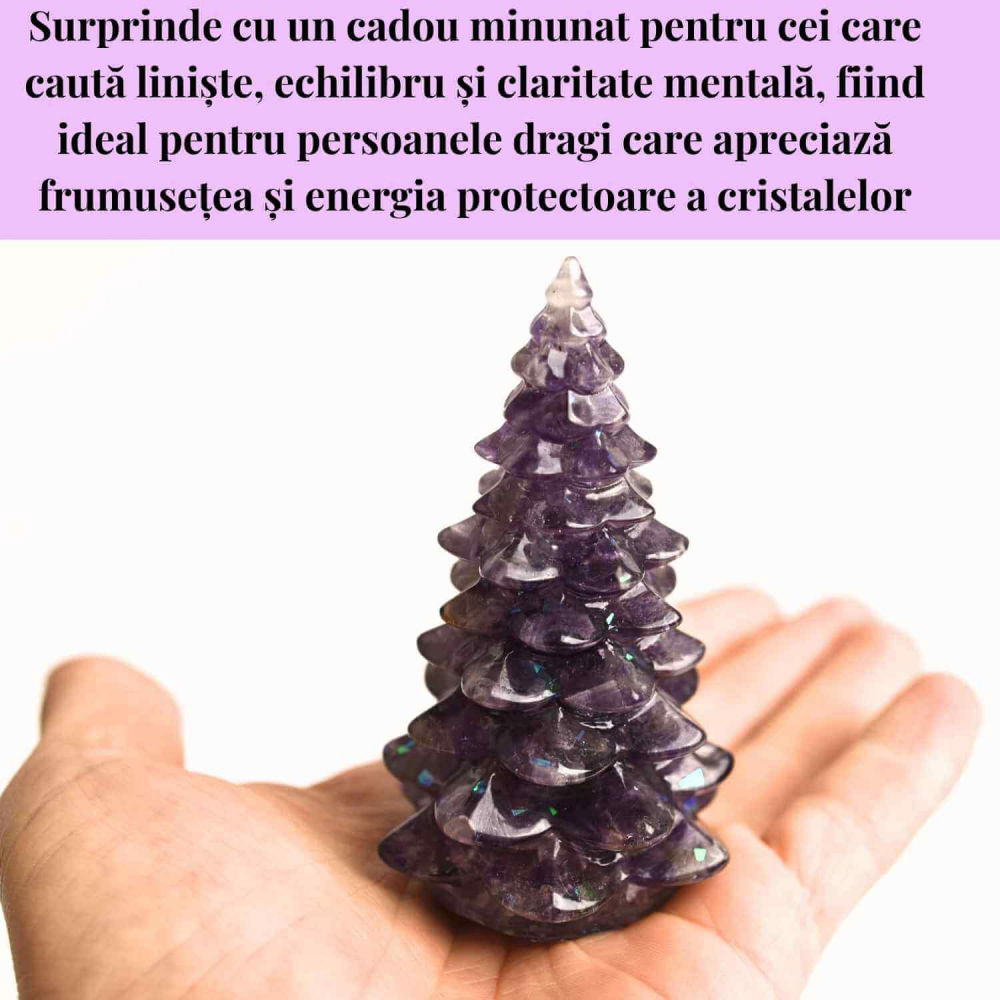 Figurina Bradut cu Ametist – Calm si Protectie Spirituala [2]