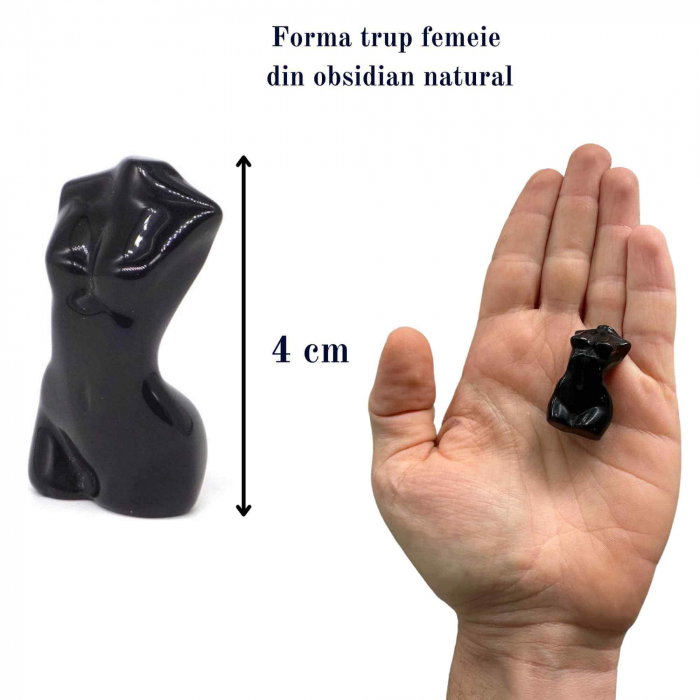 Forma bust femeie din cristal natural Ametist 4 cm sculptat manual [2]