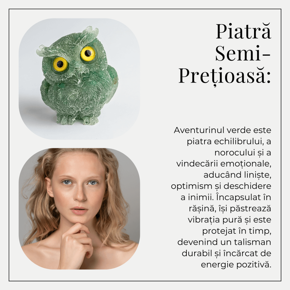 Bufnita din Aventurin Verde – Simbolul Intelepciunii si Norocului [6]