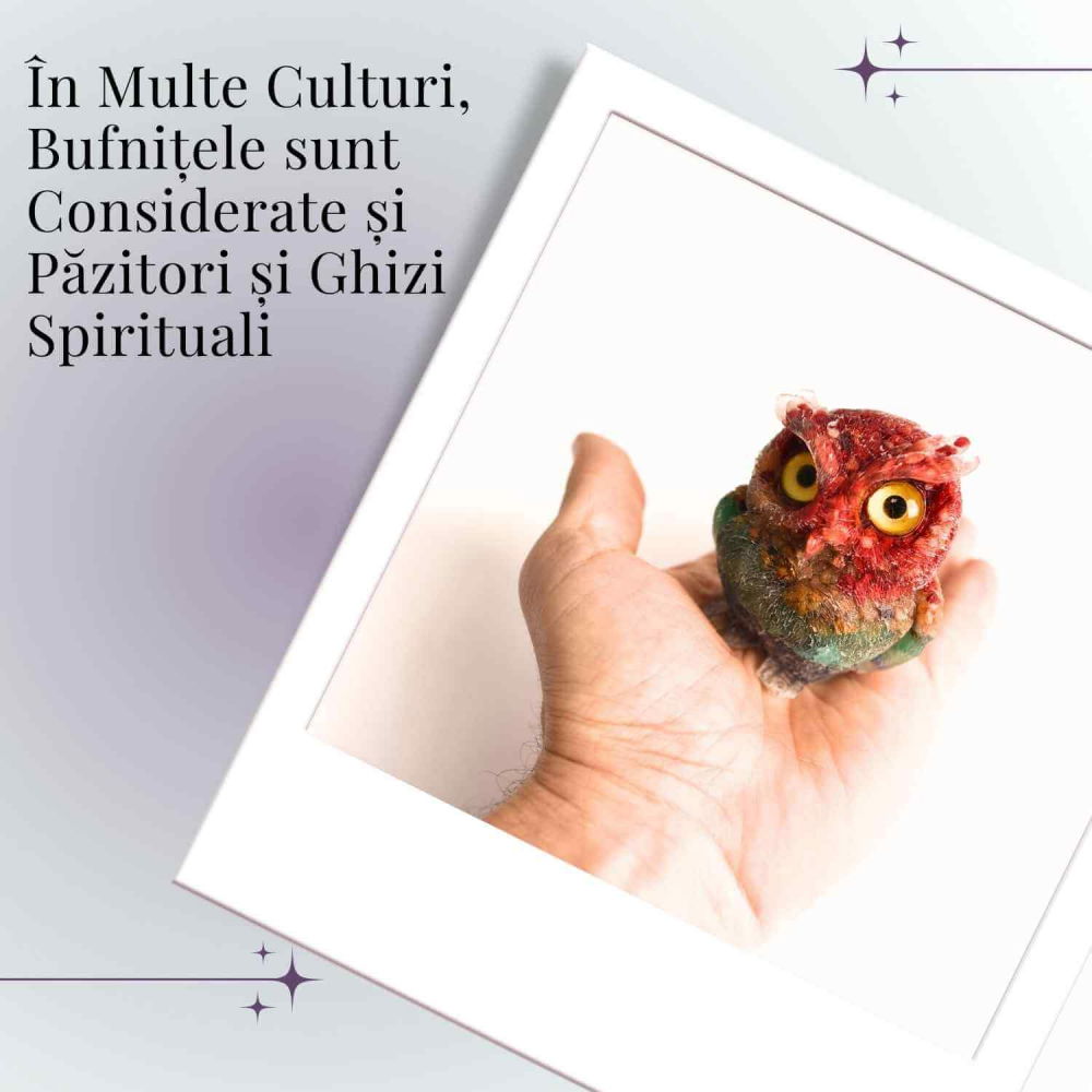 Figurina Bufnita 7 Chakre din Pietre Naturale, Armonie si Echilibru [2]