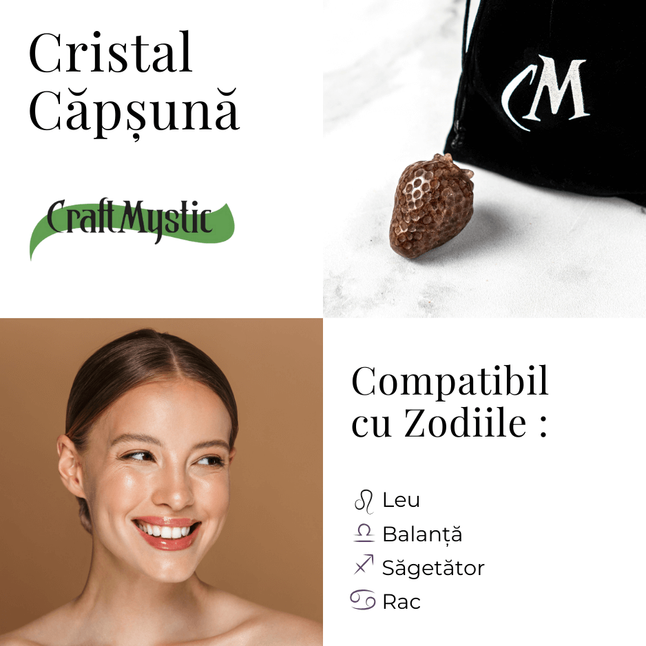 Figurina Cristal Capsuna – Atrage Dragostea si Echilibrul Emotional [4]