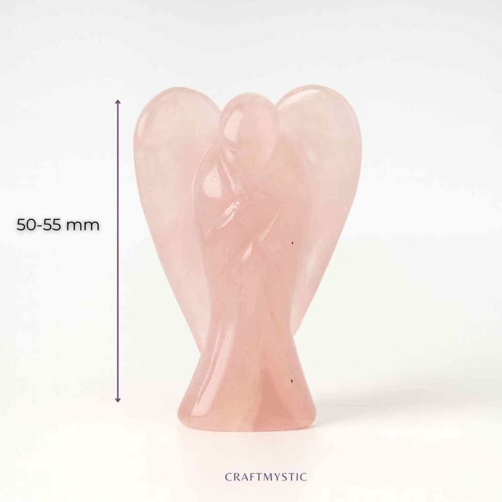 Ingeras din cuart roz 50-55 mm – Energie de iubire și protectie blanda [4]