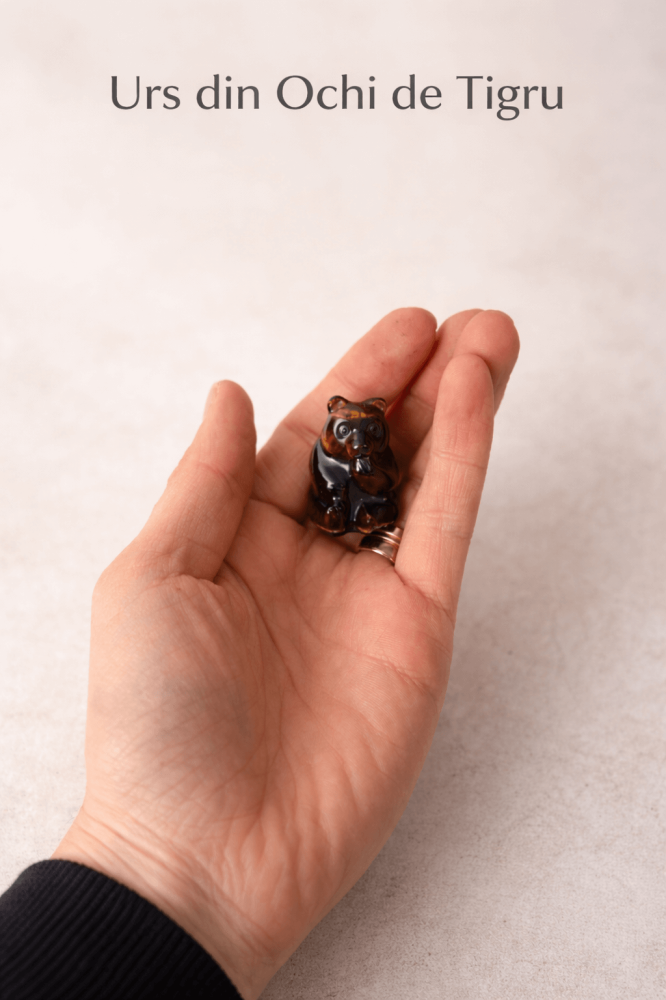 Figurina Urs Protector din Ochi de Tigru – Curaj, Stabilitate si Incredere Interioara [2]