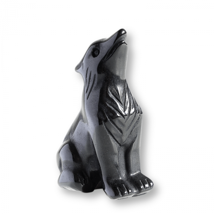 Figurina Lup din Obsidian Natural, 5 cm - Protector Energetic si Sprijin în Transformare [8]