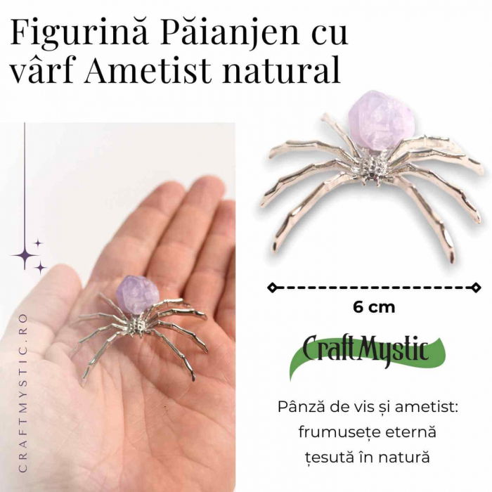 Figurina Paianjen Ametist - Echilibru Emotional si Protectie Energetica [2]
