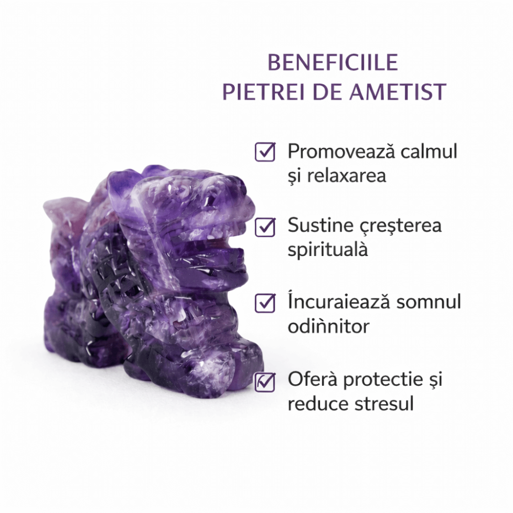 Dragon din Ametist – Claritate Spirituala si Protectie Energetica [3]