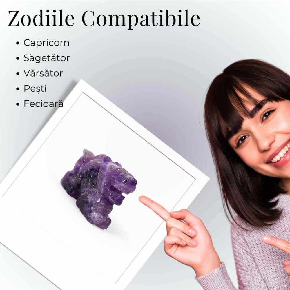 Dragon din Ametist – Claritate Spirituala si Protectie Energetica [5]