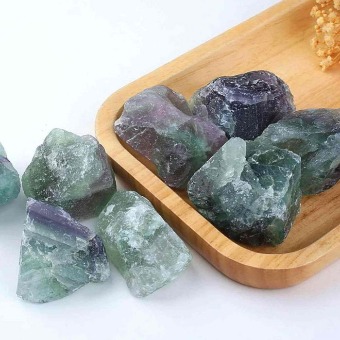 Cristal Brut Natural de Fluorit Multicolor - Cadou Energetizant Unic, Ideal pentru Meditatie si Echilibrare Energetica, Dimensiuni 5-7 cm [2]