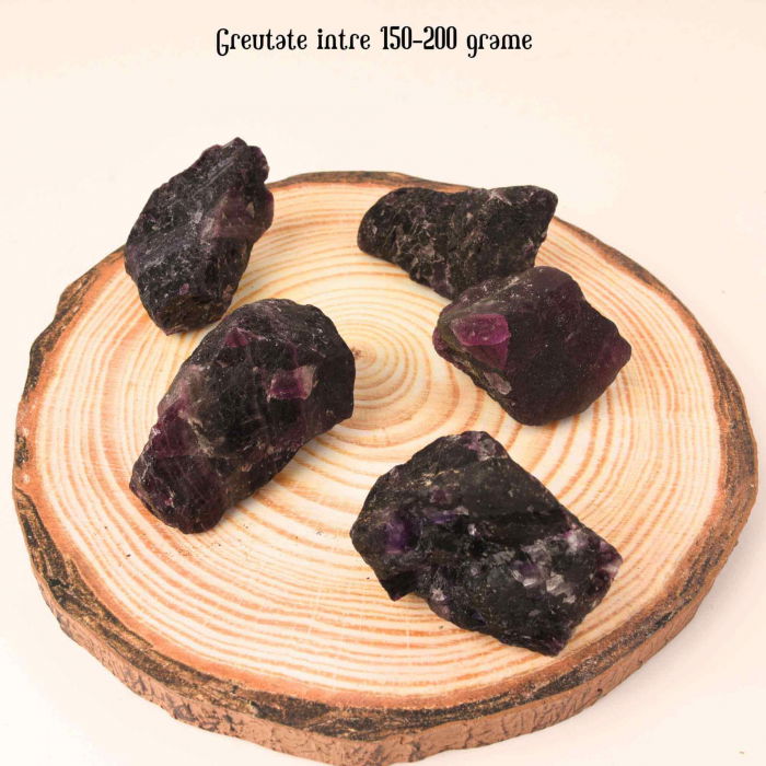 Fluorina Multicolora Bruta Naturala 7-8 cm - Cadoul Perfect pentru Meditatie, Decor si Colectionari - Piatra Semipretioasa pentru Vindecare si Echilibru [4]