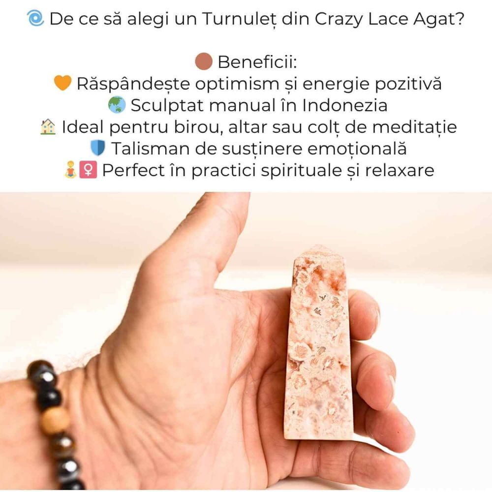 Turn din Agat Crazy Lace – Energie in forma pura [4]