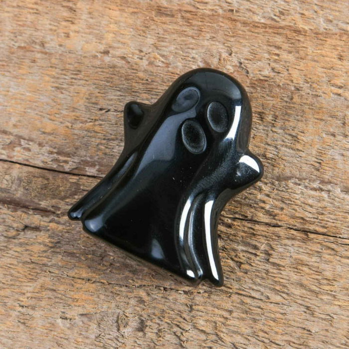 Figurina 3.5 cm in forma de fantoma din piatra semipretioasa Cuart Roz, sculptata manual [2]