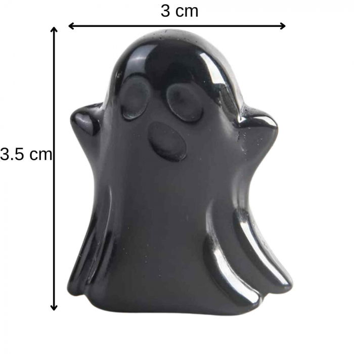 Figurina 3.5 cm in forma de fantoma din piatra semipretioasa Cuart Roz, sculptata manual [3]