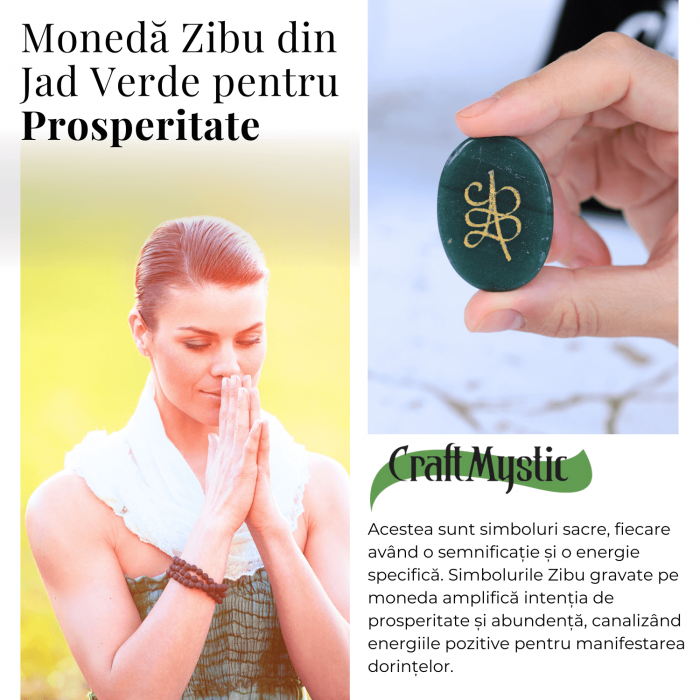 Moneda Zibu din Jad verde - Prosperitate si Noroc [6]