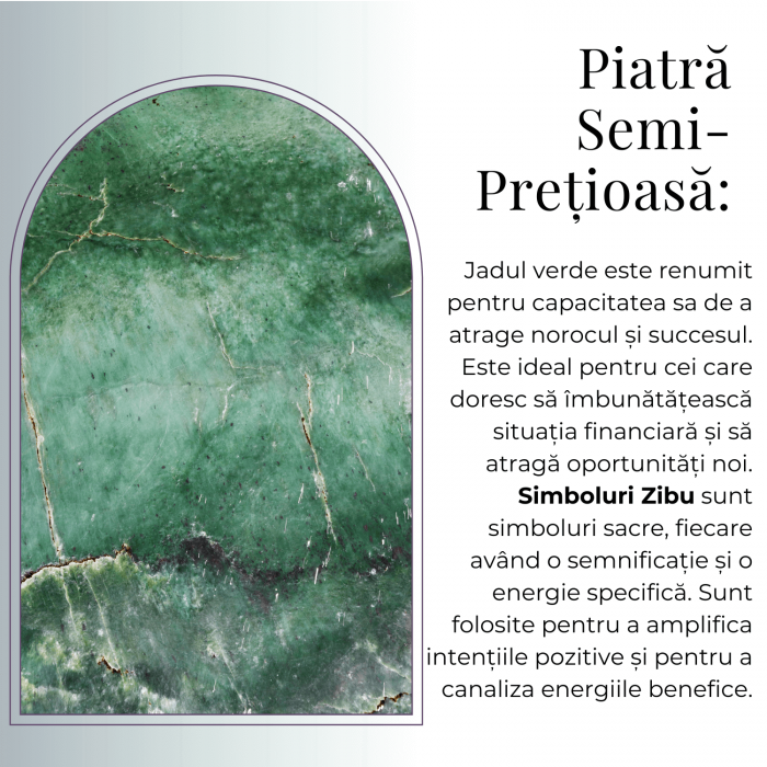 Moneda Zibu din Jad verde - Prosperitate si Noroc [7]