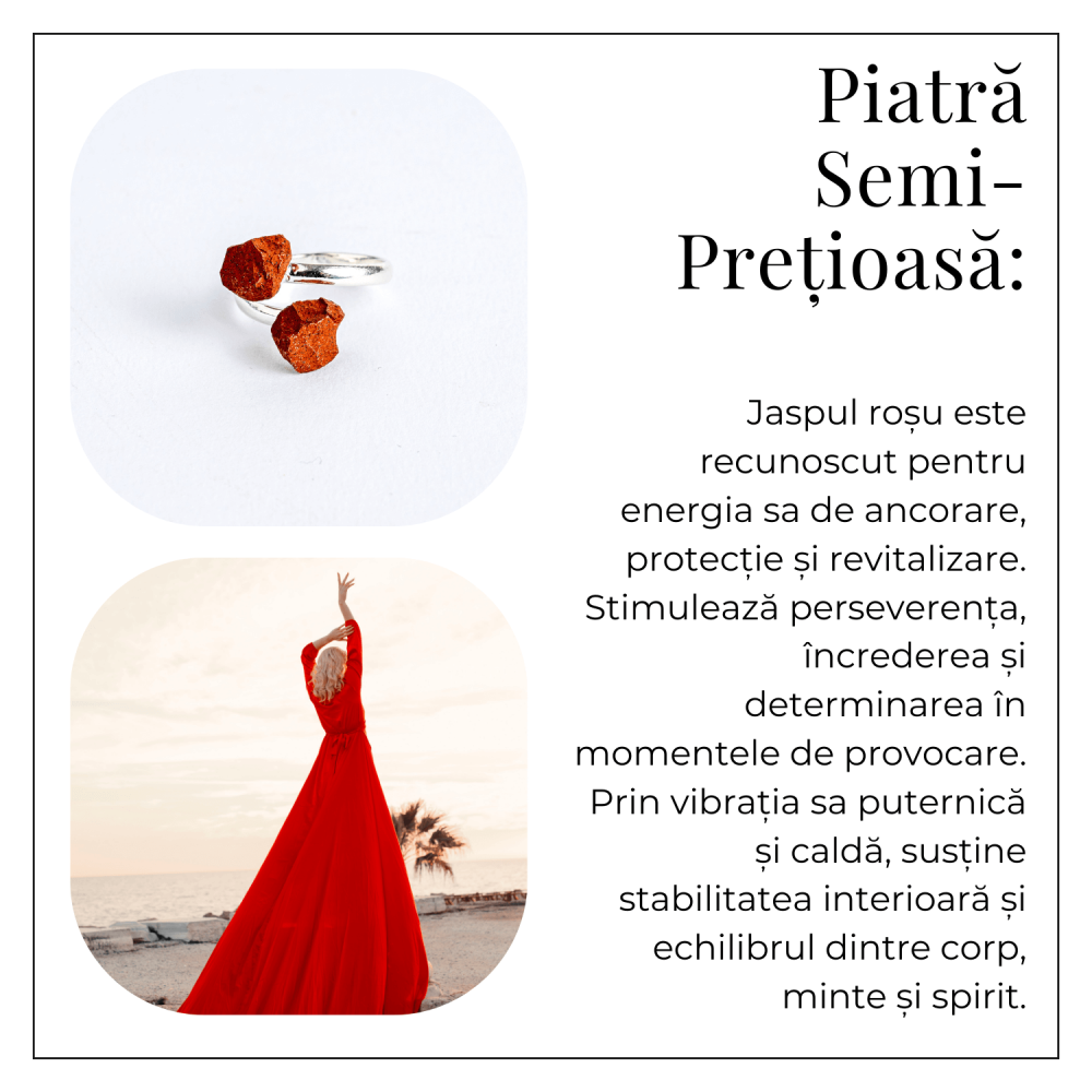 Inelul curajului – Dublu Jasp rosu pentru forta interioara si vitalitate [6]