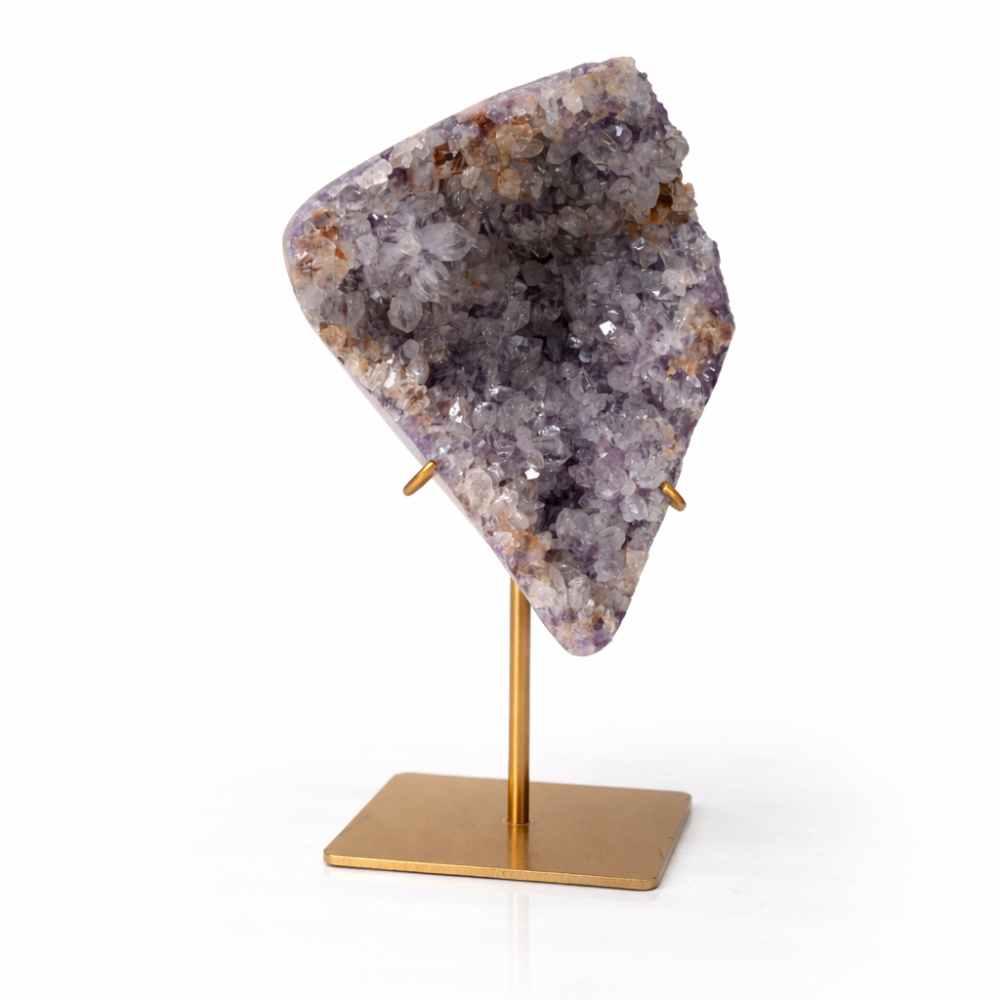 Geoda din ametist naturala pe suport metalic – cristal brazilian unicat 1.05 g [1]