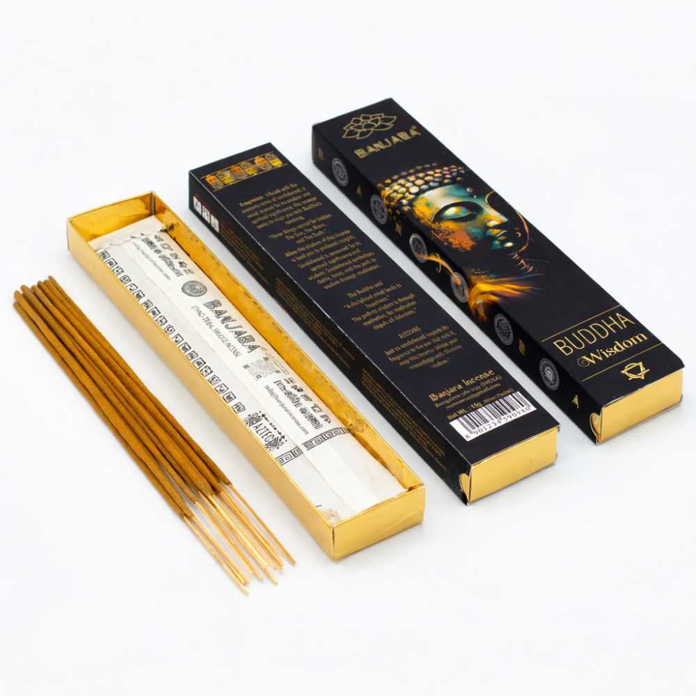 Betisoare Parfumate Banjara Buddha Wisdom – Aromaterapie pentru Claritate si Introspectie [1]