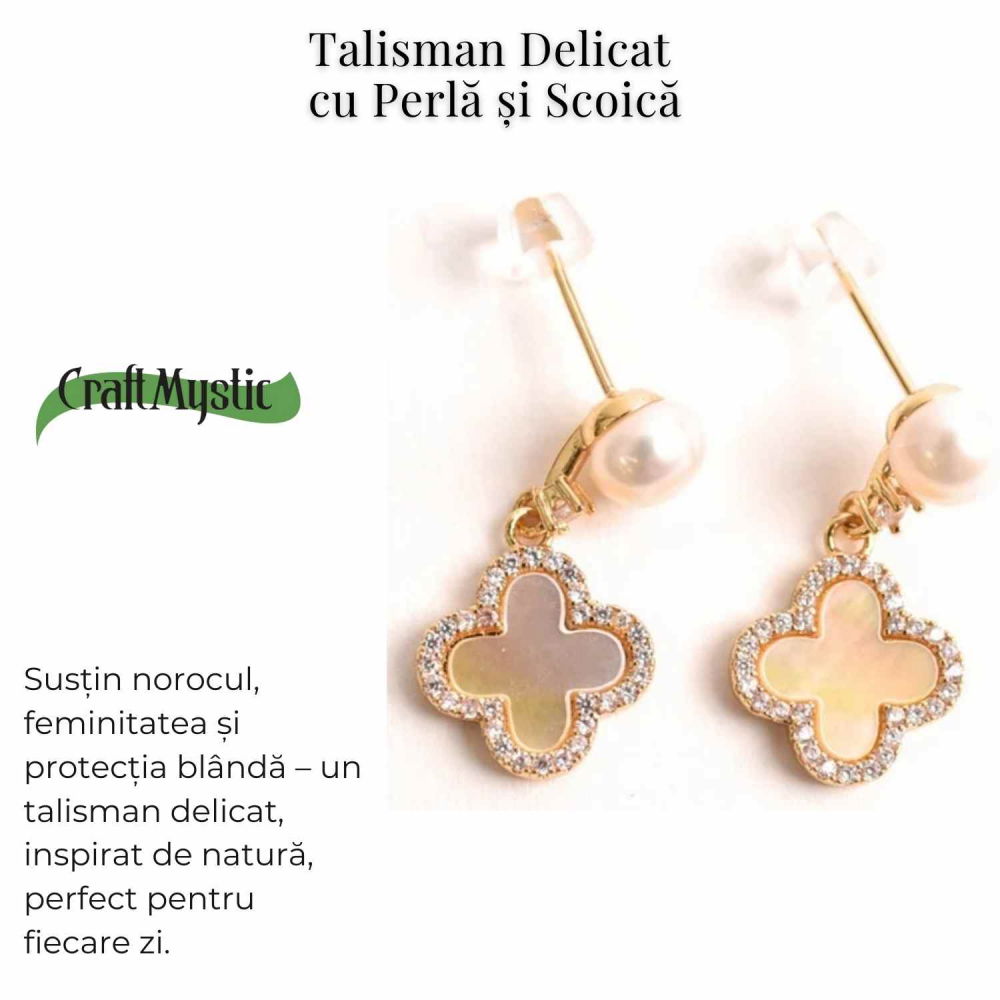 Talisman delicat cu perla si scoica – Cercei norocosi pentru fiecare zi [3]