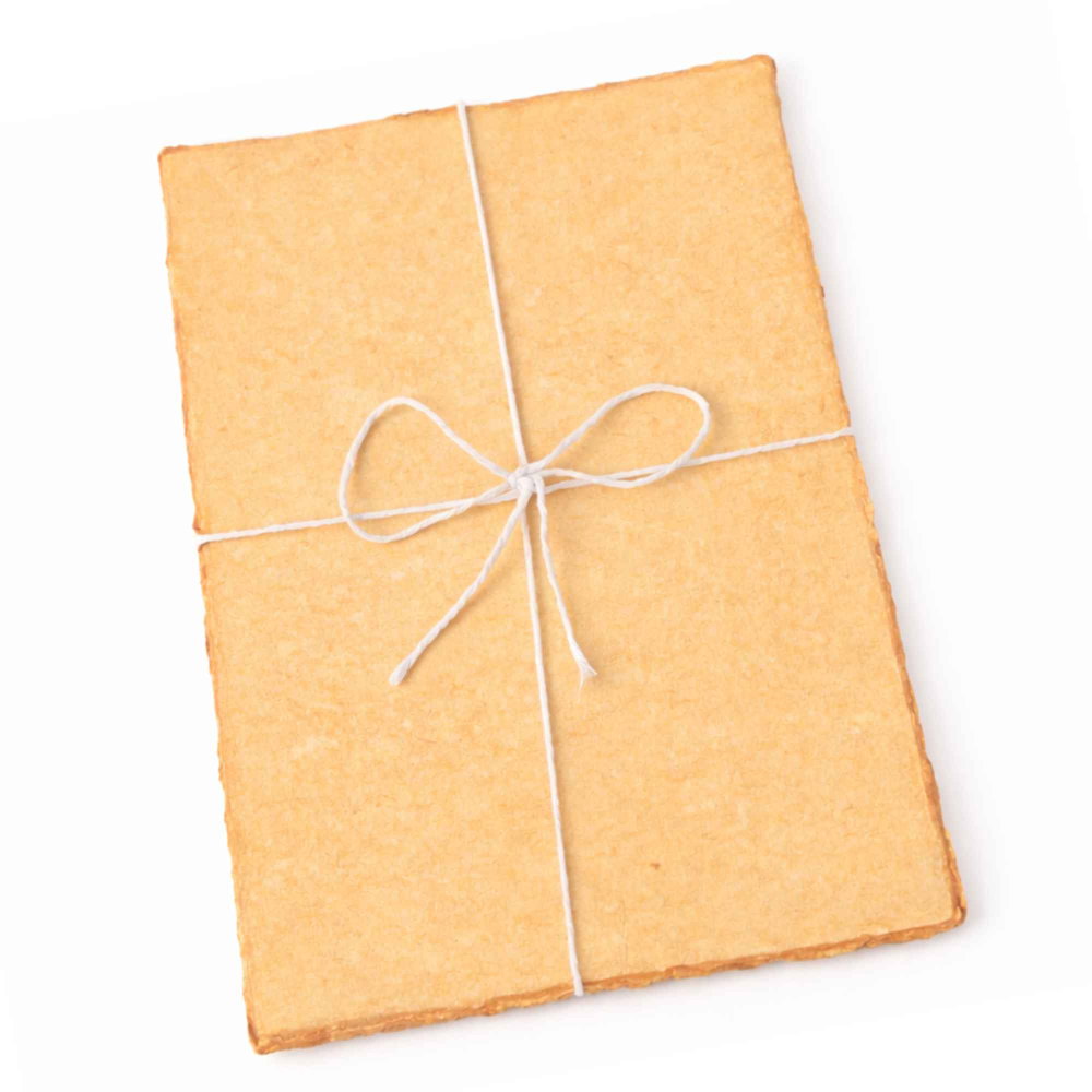 Hartie vintage din bumbac galben 22X29.5 cm– un spatiu delicat pentru cuvintele tale [1]