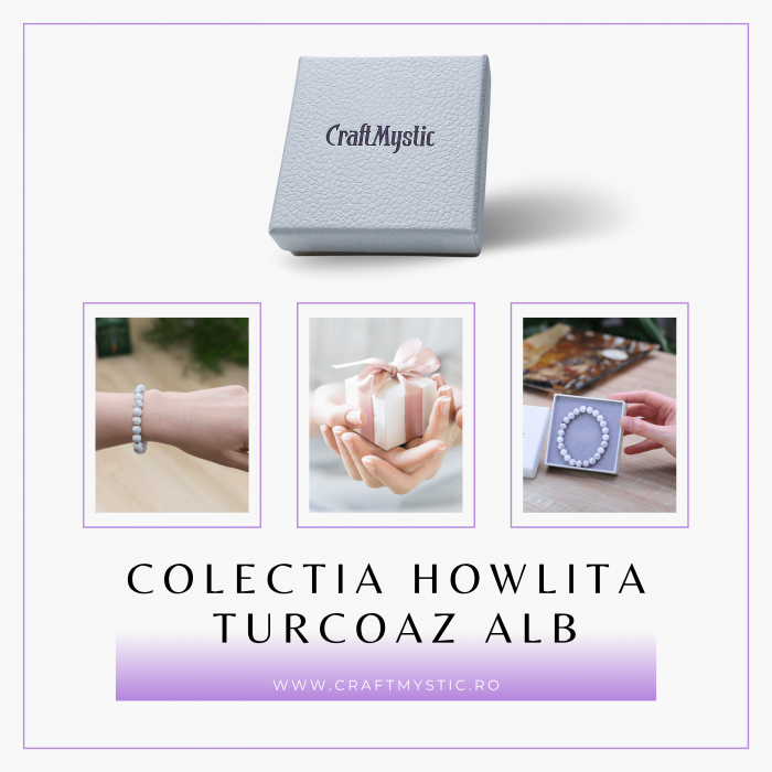 Bratara cu margele 8mm din pietre semipretioase naturale din turcoaz - Aduce echilibru [6]