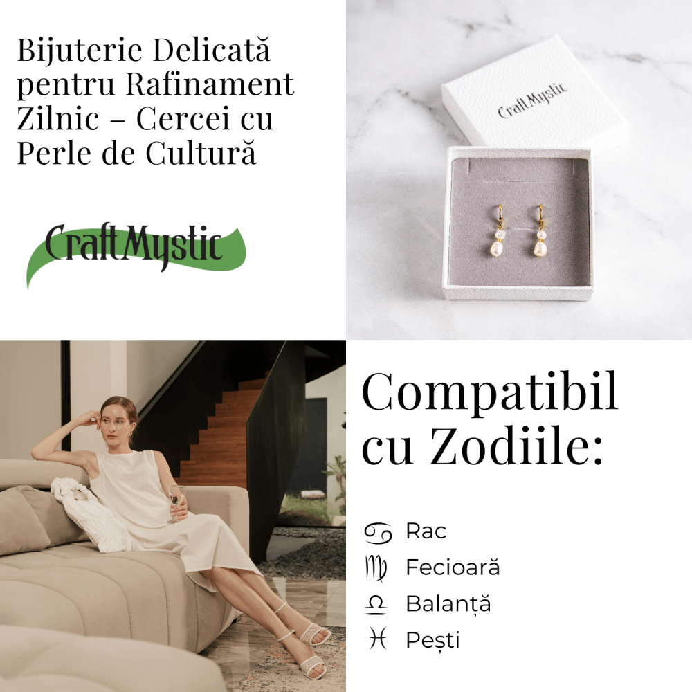 Cercei cu perle de cultura – Bijuterie rafinata si echilibrata pentru femei elegante [5]