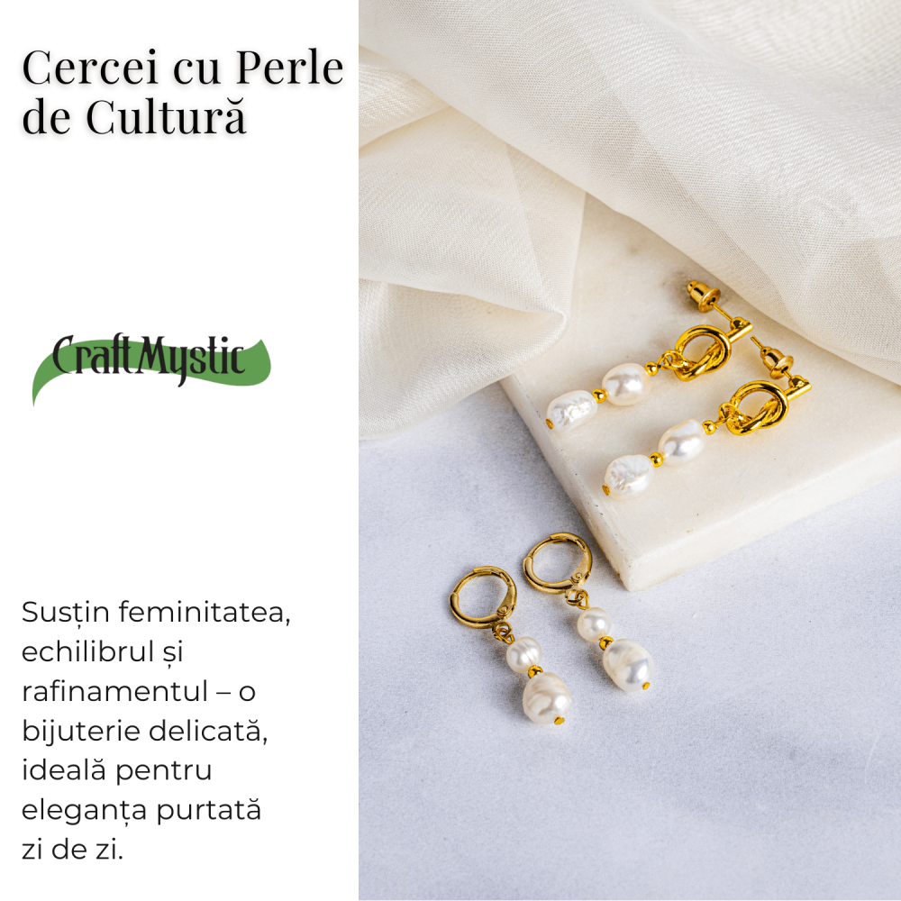 Cercei cu perle de cultura – Bijuterie rafinata si echilibrata pentru femei elegante [4]