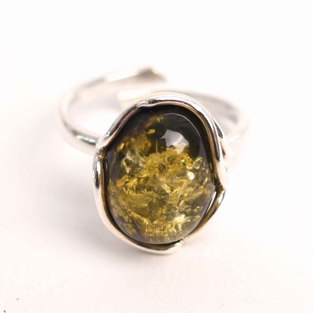 Inel ajustabil argint 925 cu chihlimbar natural – Eleganta unica [7]