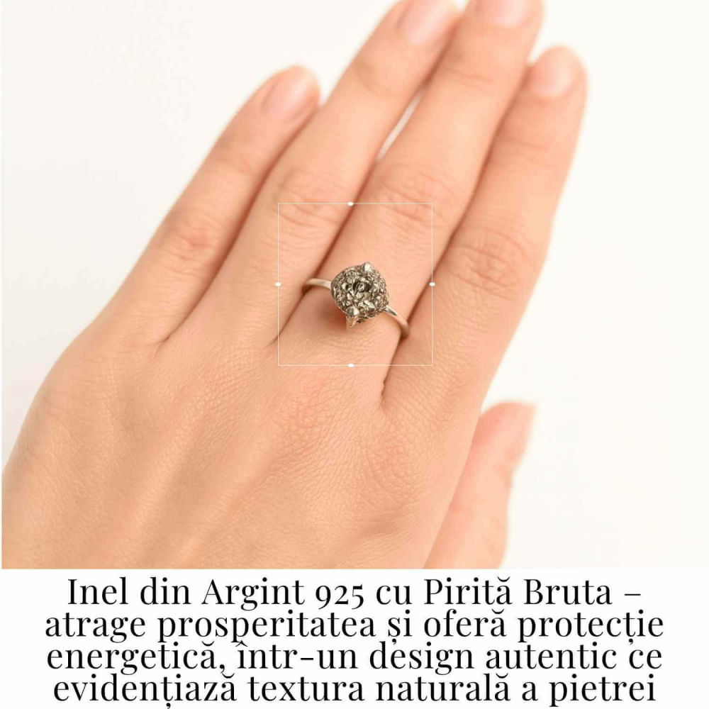 Inel Argint 925 cu Pirita Bruta – Protectie si Putere Interioara [2]
