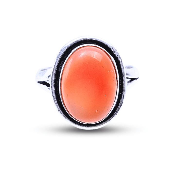Inel Ajustabil Argintiu cu Carneol Natural, pentru energie si creativitate [1]