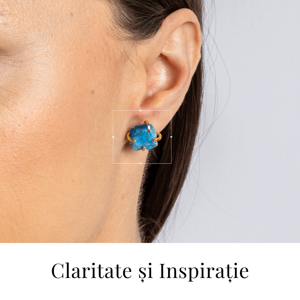 Cercei de Claritate si Inspiratie – Apatit Natural si Finisaj Auriu [2]