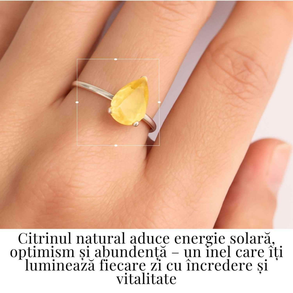 Inel Argint 925 cu Citrin Fatetat – Abundenta si Energie Pozitiva in Fiecare Zi [2]