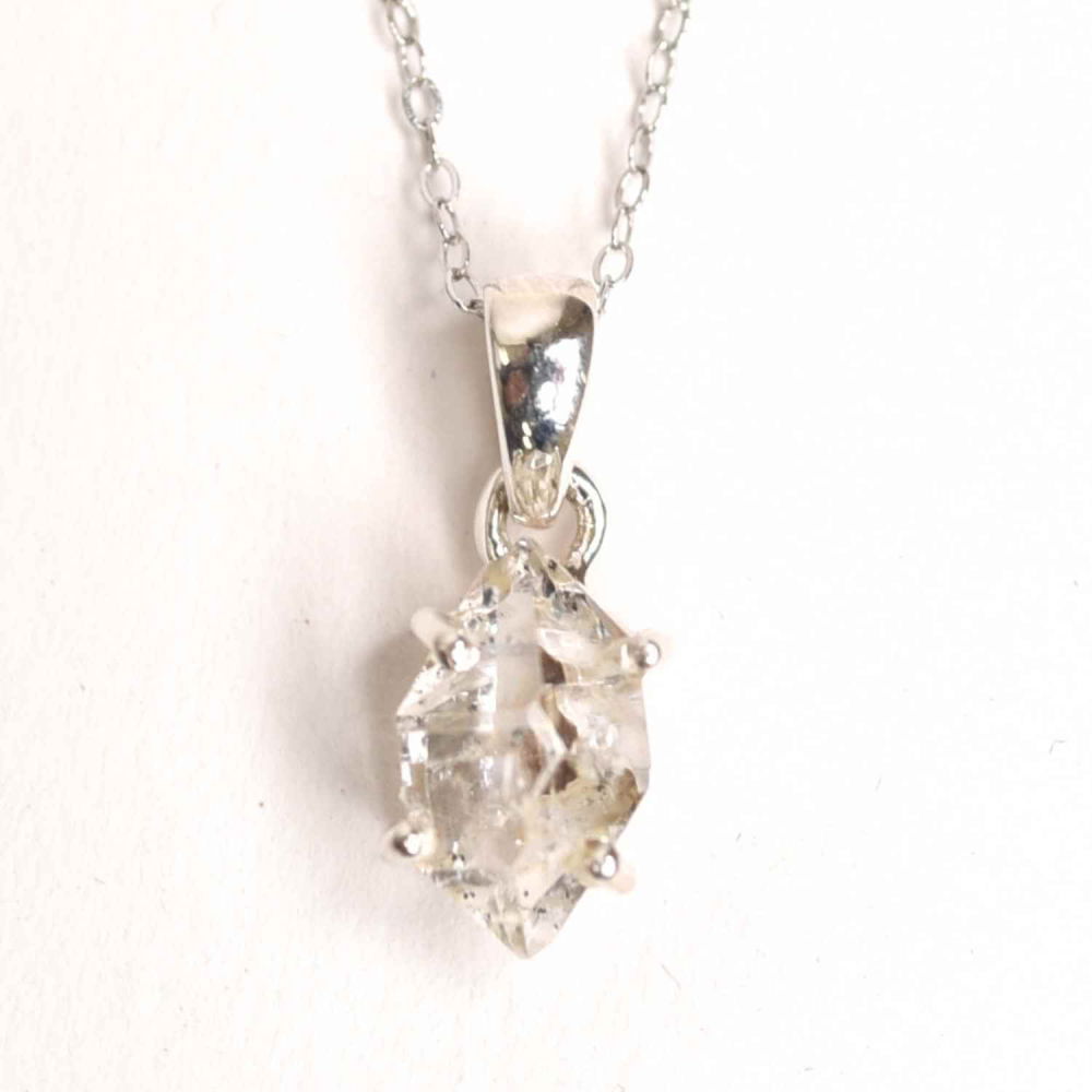 Colier Argint 925 cu Cristal Herkimer – Lumina Interioara si Claritate Divina [6]