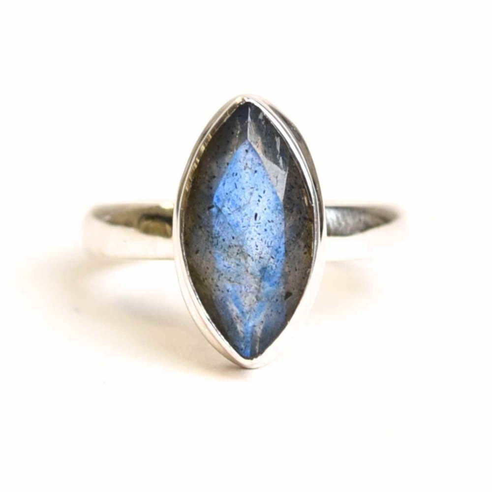 Inel Argint 925 cu Labradorit fatetat forma delica– Intuitie si Protectie [1]