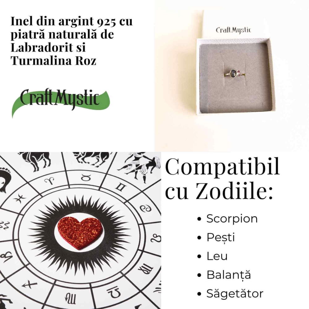 Inel argint 925 cu Ametist si Peridot – Echilibru si Vitalitate [4]