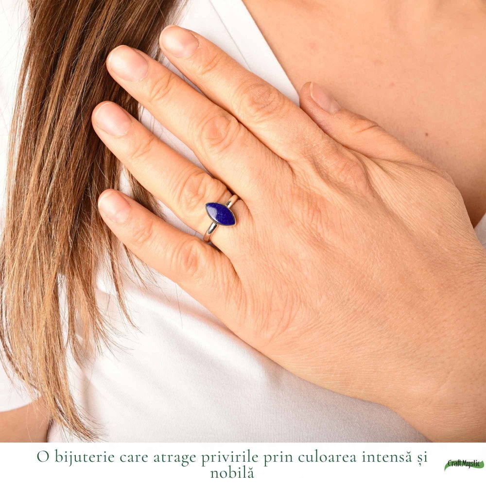 Inel argint 925 cu Lapis Lazuli delicat – claritate si eleganta fina [2]