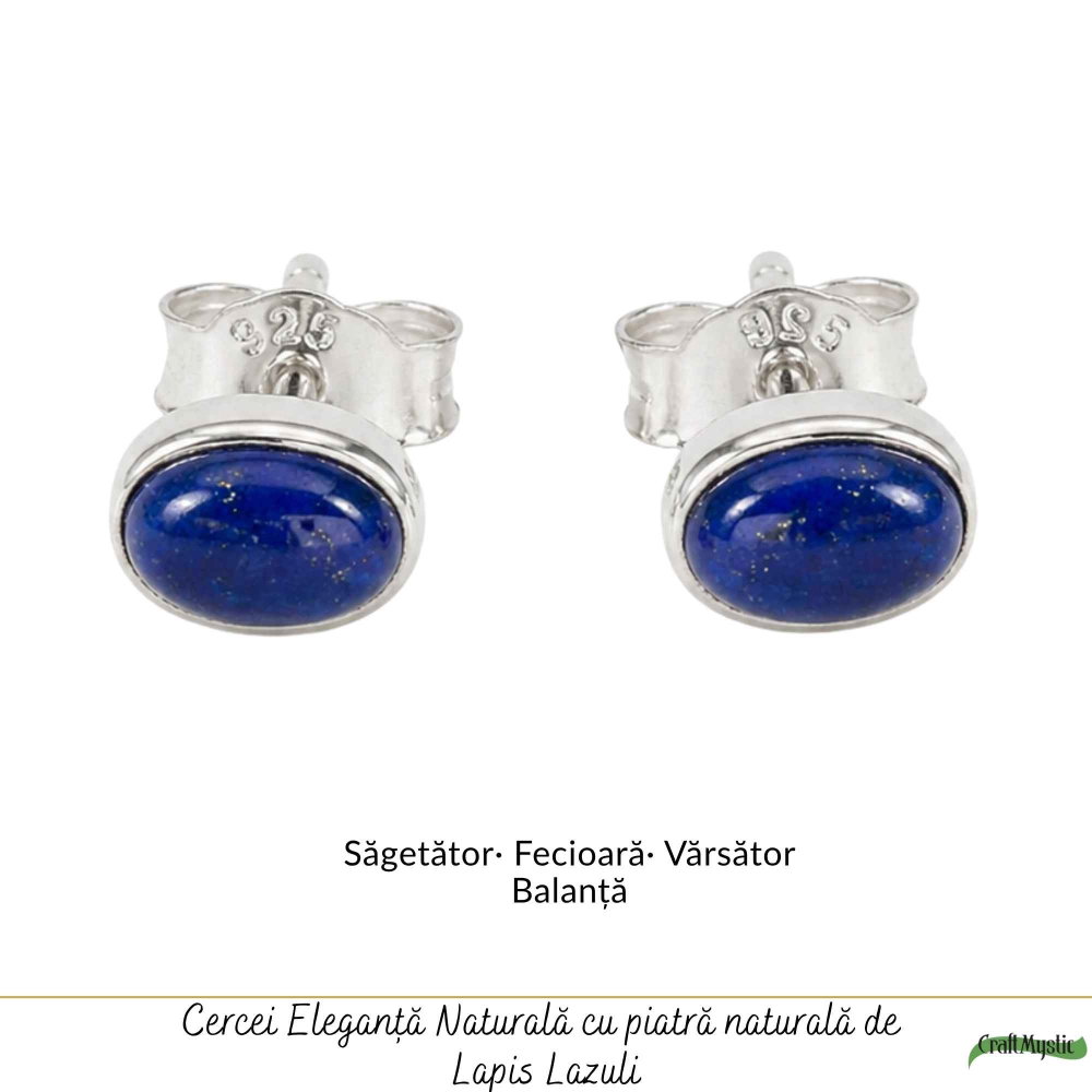 Cercei Lapis Lazuli Oval Argint 925 – Claritate si Eleganta [5]