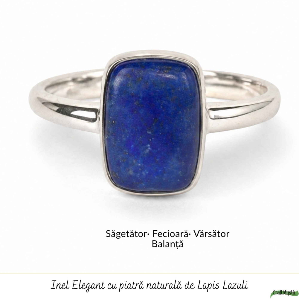 Inel argint 925 cu Lapis Lazuli dreptunghi – claritate si eleganta [5]